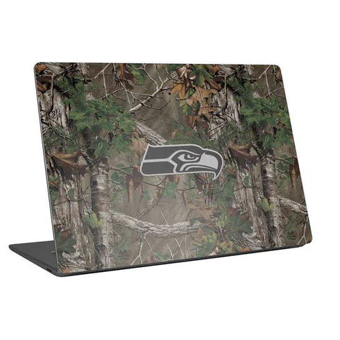 NFL Seattle Seahawks Realtree Xtra Green Camo Universal Laptop 16.6in (13.4 x 9.7in) Skin