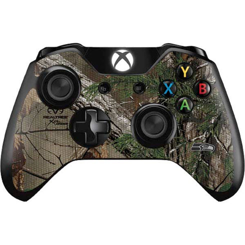 NFL Seattle Seahawks Realtree Xtra Green Camo Xbox One Controller Skin
