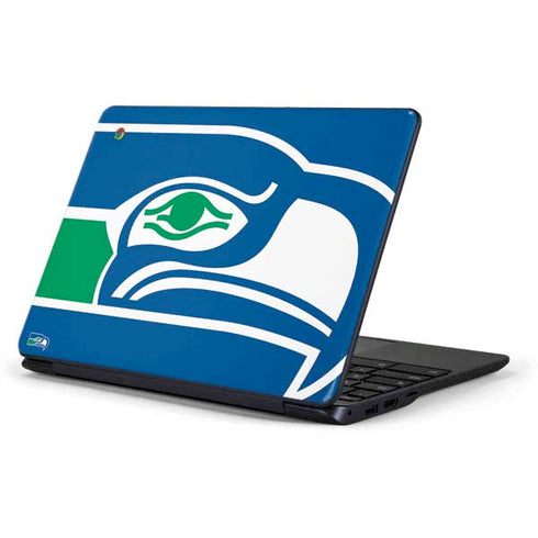 NFL Seattle Seahawks Retro Logo Samsung Chromebook Skin