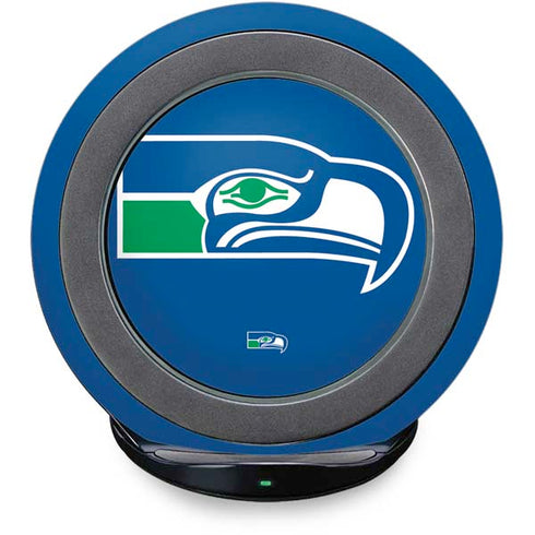 NFL Seattle Seahawks Retro Logo Fast Charge Wireless Charging Stand Skin