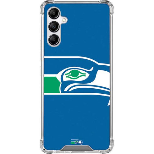 NFL Seattle Seahawks Retro Logo Galaxy A14 5G Clear Case