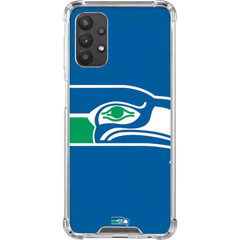 NFL Seattle Seahawks Retro Logo Galaxy A32 5G Clear Case