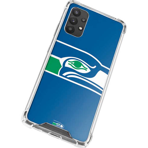 NFL Seattle Seahawks Retro Logo Galaxy A32 5G Clear Case