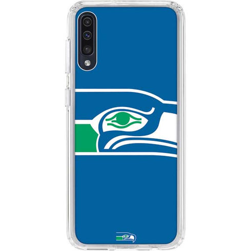 NFL Seattle Seahawks Retro Logo Galaxy A50 Clear Case