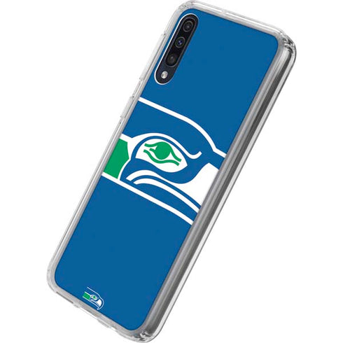 NFL Seattle Seahawks Retro Logo Galaxy A50 Clear Case