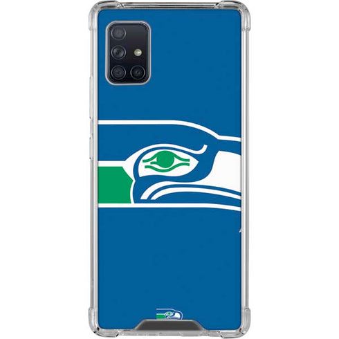 NFL Seattle Seahawks Retro Logo Galaxy A51 5G Clear Case