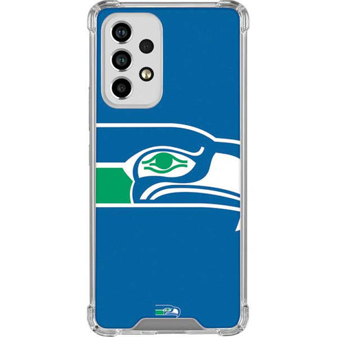 NFL Seattle Seahawks Retro Logo Galaxy A53 5G Clear Case