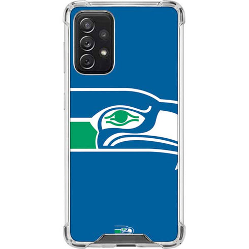 NFL Seattle Seahawks Retro Logo Galaxy A72 5G Clear Case