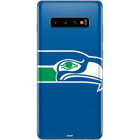 NFL Seattle Seahawks Retro Logo Galaxy S10 Plus Skin