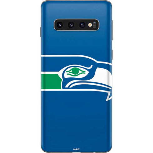 NFL Seattle Seahawks Retro Logo Galaxy S10 Skin
