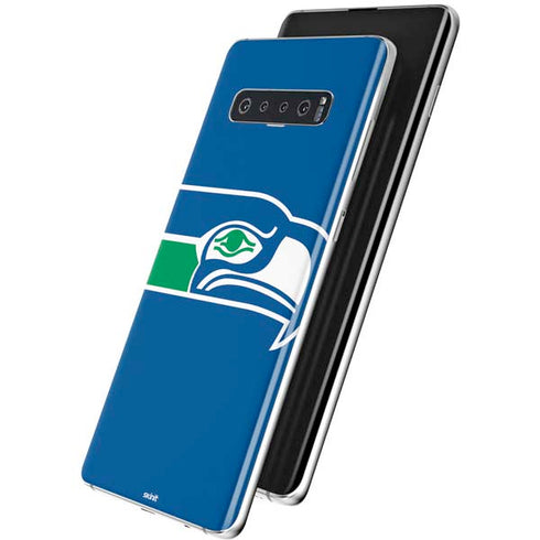 NFL Seattle Seahawks Retro Logo Galaxy S10 Skin
