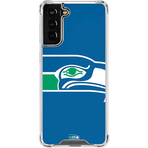 NFL Seattle Seahawks Retro Logo Galaxy S22 Plus Clear Case