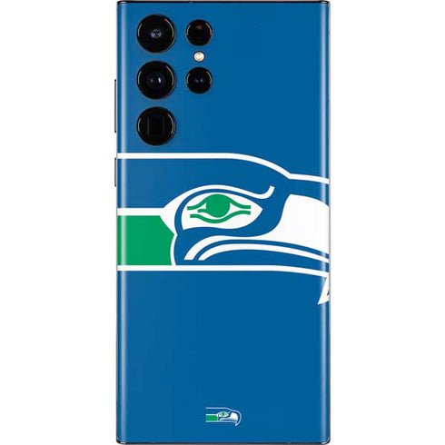 NFL Seattle Seahawks Retro Logo Galaxy S22 Ultra Skin