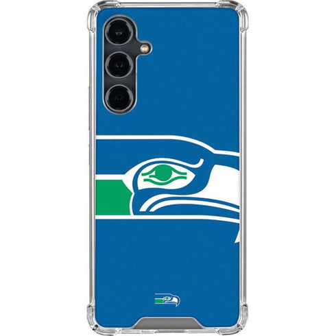 NFL Seattle Seahawks Retro Logo Galaxy S23 FE Clear Case