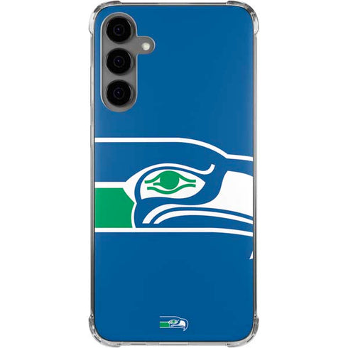 NFL Seattle Seahawks Retro Logo Galaxy S24 Plus Clear Case