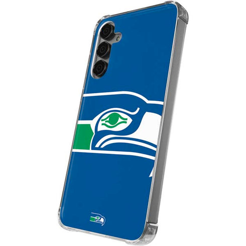 NFL Seattle Seahawks Retro Logo Galaxy S24 Plus Clear Case