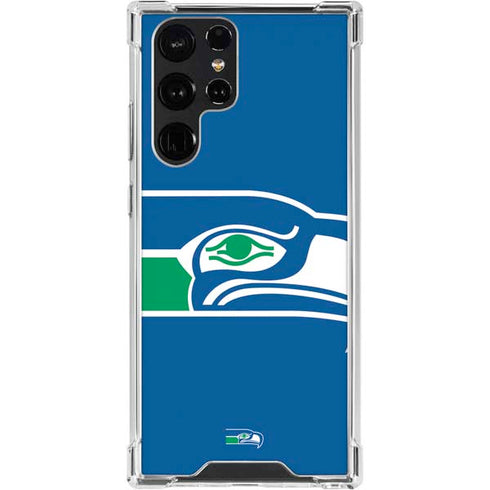 NFL Seattle Seahawks Retro Logo Galaxy S24 Ultra Clear Case