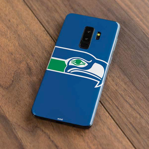 NFL Seattle Seahawks Retro Logo Galaxy S9 Plus Skin
