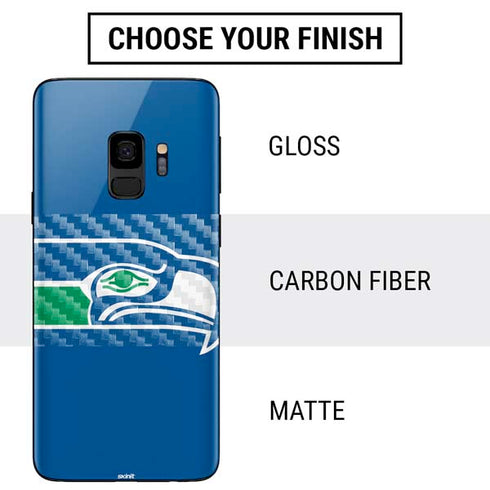 NFL Seattle Seahawks Retro Logo Galaxy S9 Skin