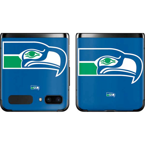 NFL Seattle Seahawks Retro Logo Galaxy Z Flip Skin
