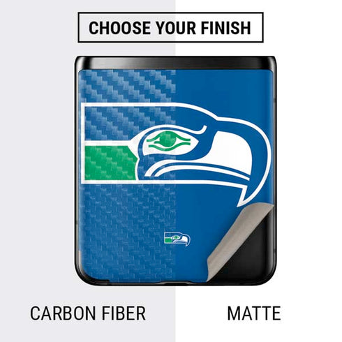 NFL Seattle Seahawks Retro Logo Galaxy Z Flip Skin