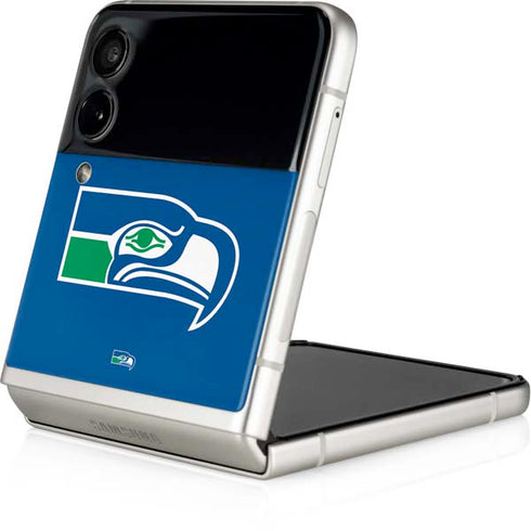 NFL Seattle Seahawks Retro Logo Galaxy Z Flip4 5G Skin