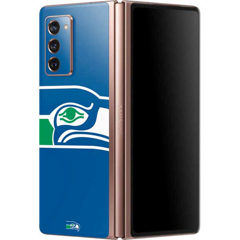 NFL Seattle Seahawks Retro Logo Galaxy Z Fold2 5G Skin