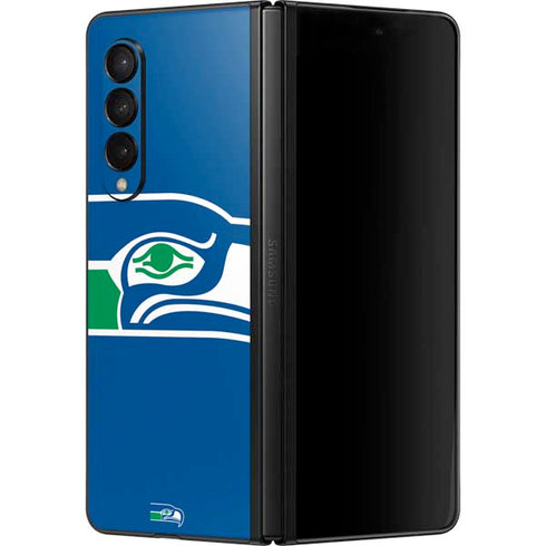 NFL Seattle Seahawks Retro Logo Galaxy Z Fold3 5G Skin