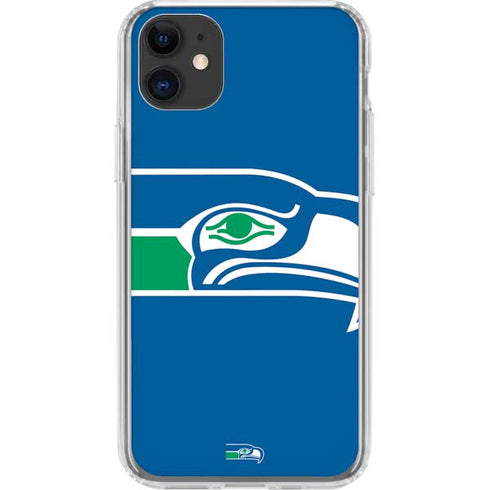 NFL Seattle Seahawks Retro Logo iPhone 11 Clear Case