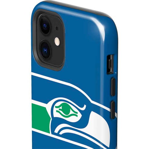 NFL Seattle Seahawks Retro Logo iPhone 12 Impact Case