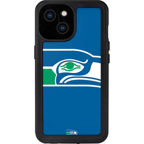 NFL Seattle Seahawks Retro Logo iPhone 13 Mini Waterproof Case