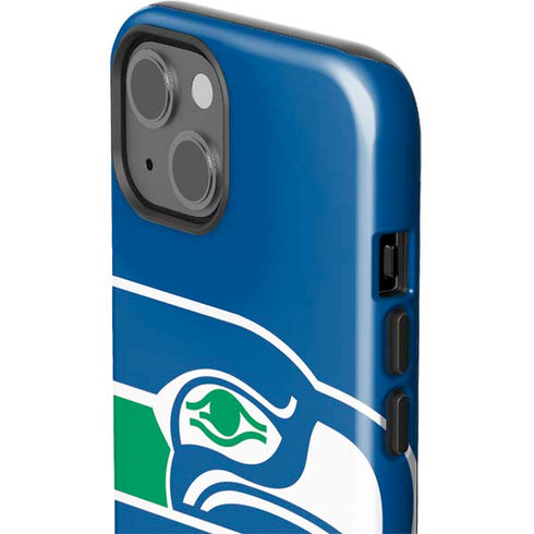 NFL Seattle Seahawks Retro Logo iPhone 14 Plus Impact Case