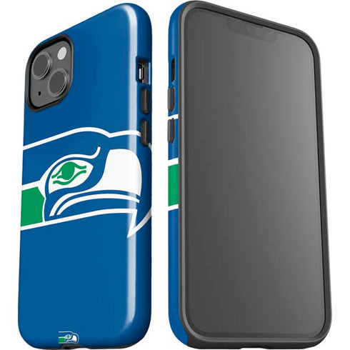 NFL Seattle Seahawks Retro Logo iPhone 15 Impact Case
