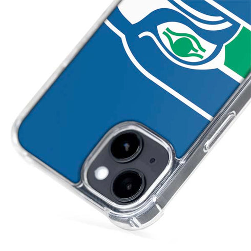 NFL Seattle Seahawks Retro Logo iPhone 15 Plus MagSafe Case