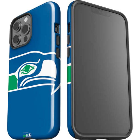 NFL Seattle Seahawks Retro Logo iPhone 15 Pro Max Impact Case