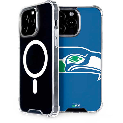 NFL Seattle Seahawks Retro Logo iPhone 15 Pro Max MagSafe Case