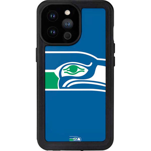 NFL Seattle Seahawks Retro Logo iPhone 14 Pro Max Waterproof Case