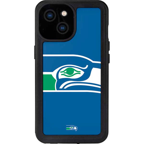 NFL Seattle Seahawks Retro Logo iPhone 15 Waterproof Case