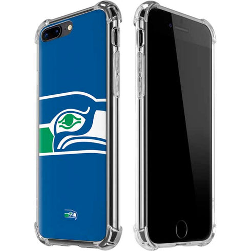 NFL Seattle Seahawks Retro Logo iPhone 7/8 Plus Clear Case