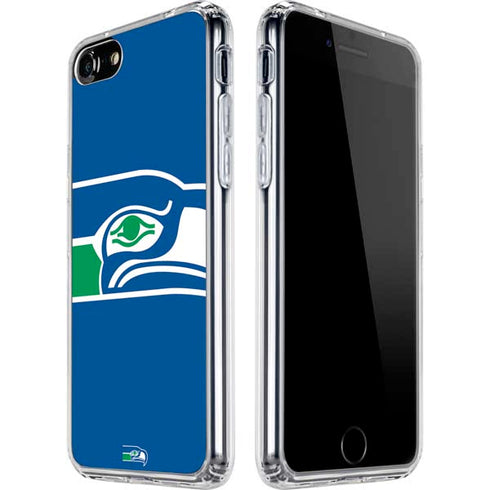 NFL Seattle Seahawks Retro Logo iPhone SE (2nd & 3rd Gen) Clear Case