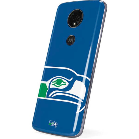 NFL Seattle Seahawks Retro Logo Moto E5 Plus Skin