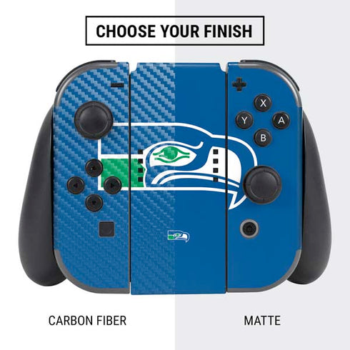 NFL Seattle Seahawks Retro Logo Nintendo Switch Bundle Skin