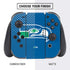 NFL Seattle Seahawks Retro Logo Nintendo Switch Bundle Skin