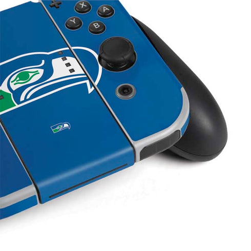 NFL Seattle Seahawks Retro Logo Nintendo Switch OLED (2021) Skin