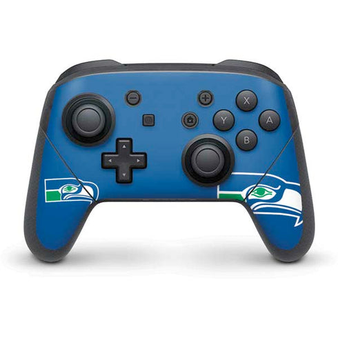 NFL Seattle Seahawks Retro Logo Nintendo Switch Pro Controller Skin