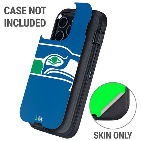 NFL Seattle Seahawks Retro Logo Otterbox Defender iPhone Skin