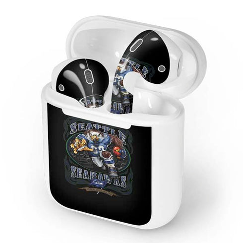Liquid Blue NFL Seattle Seahawks Running Back Apple AirPods Skin