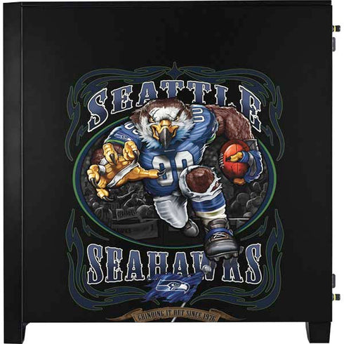 Liquid Blue NFL Seattle Seahawks Running Back Corsair 4000D Tempered Glass Mid-Tower ATX Case Skin