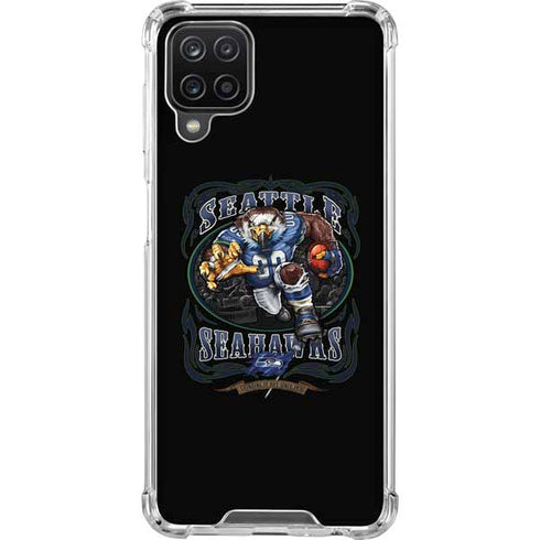 Liquid Blue NFL Seattle Seahawks Running Back Galaxy A12 Clear Case