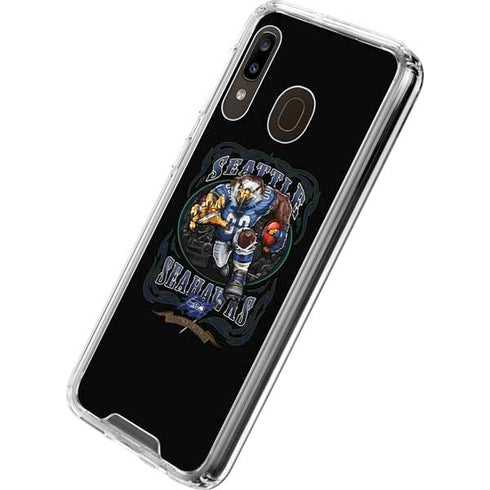 Liquid Blue NFL Seattle Seahawks Running Back Galaxy A30 Clear Case